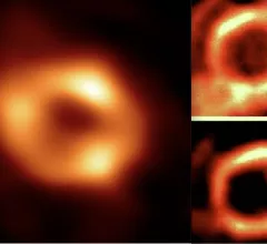 A comparison on the black hole at the center of the Milky Way galaxy (left) with PET cardiac myocardial perfusion nuclear imaging exams (right).  The cardiac diagnosis of the galactic heart is motion artifact. Black hole image from the EHT Collaboration