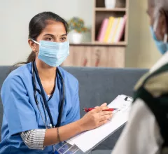 Doctor patient with masks