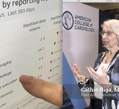 Cathie Biga, MSM, MACC, past president of the American College of Cardiology (ACC) and president/CEO of Cardiovascular Management of Illinois, spoke in a business session at ACC 2026 on the use of artificial intelligence analytics and said human interface is needed to make the data actionable.