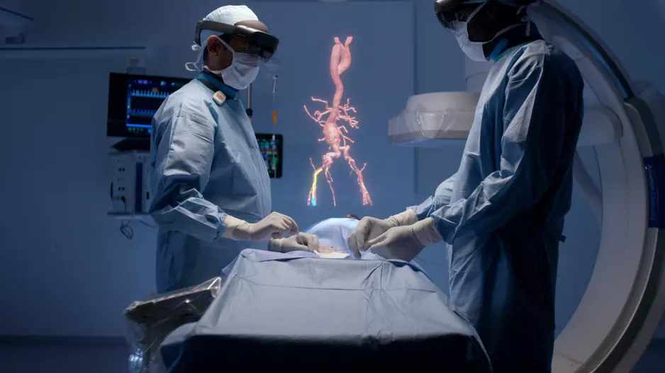 Use of augmented reality and virtual reality to aid procedures and enhance clinician training is expected to see increasing use in the coming years in cardiology. Photo from Philips healthcare